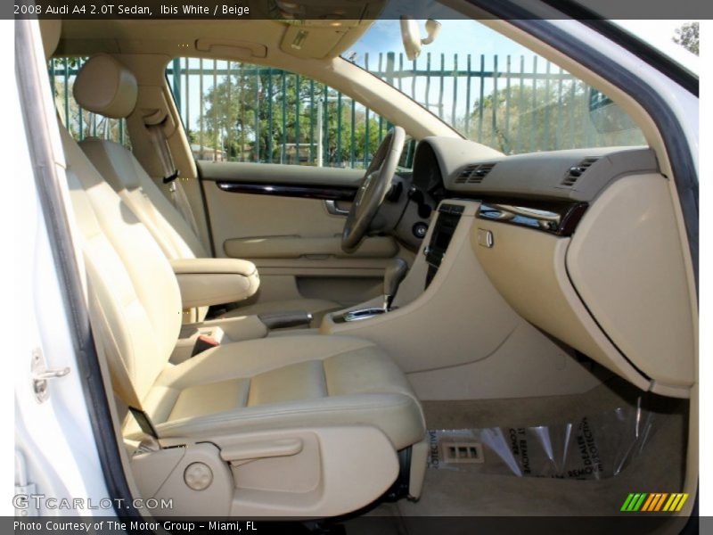 Ibis White / Beige 2008 Audi A4 2.0T Sedan