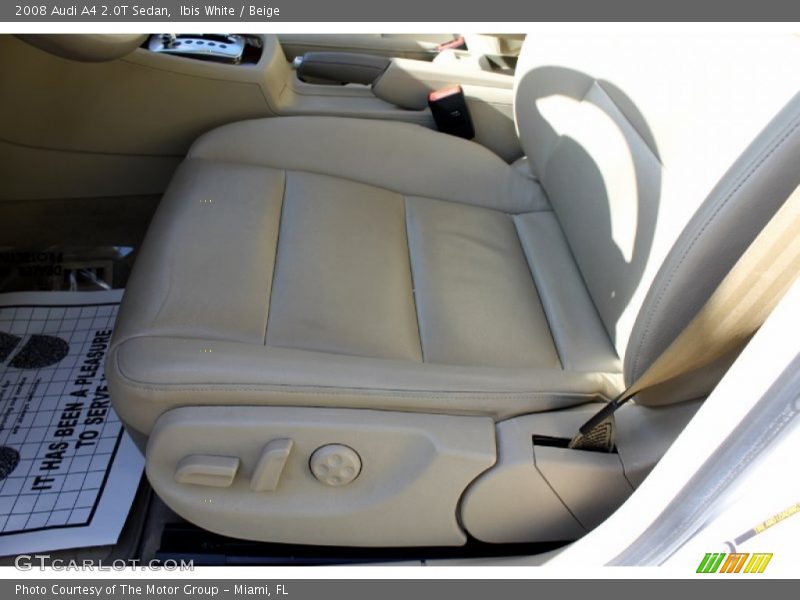 Ibis White / Beige 2008 Audi A4 2.0T Sedan