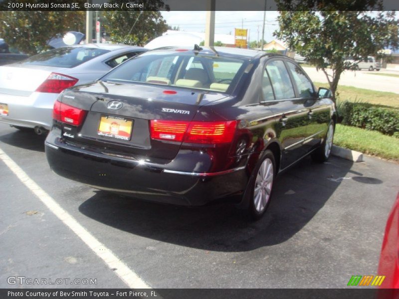 Ebony Black / Camel 2009 Hyundai Sonata SE