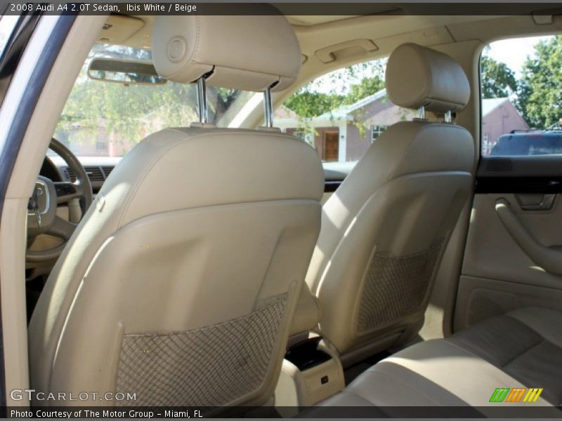 Ibis White / Beige 2008 Audi A4 2.0T Sedan