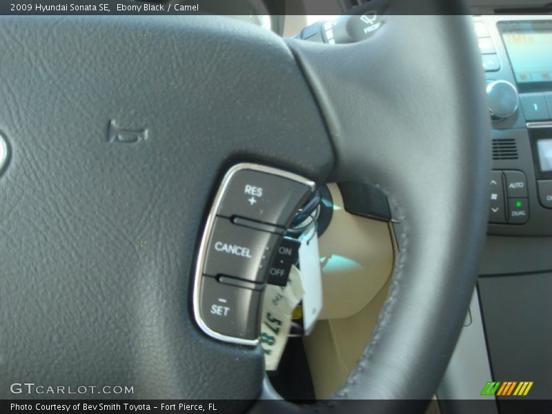 Ebony Black / Camel 2009 Hyundai Sonata SE