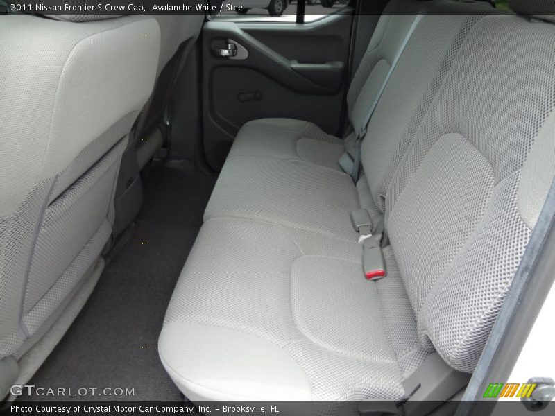 Avalanche White / Steel 2011 Nissan Frontier S Crew Cab