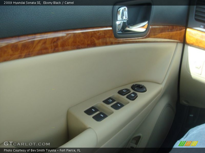 Ebony Black / Camel 2009 Hyundai Sonata SE