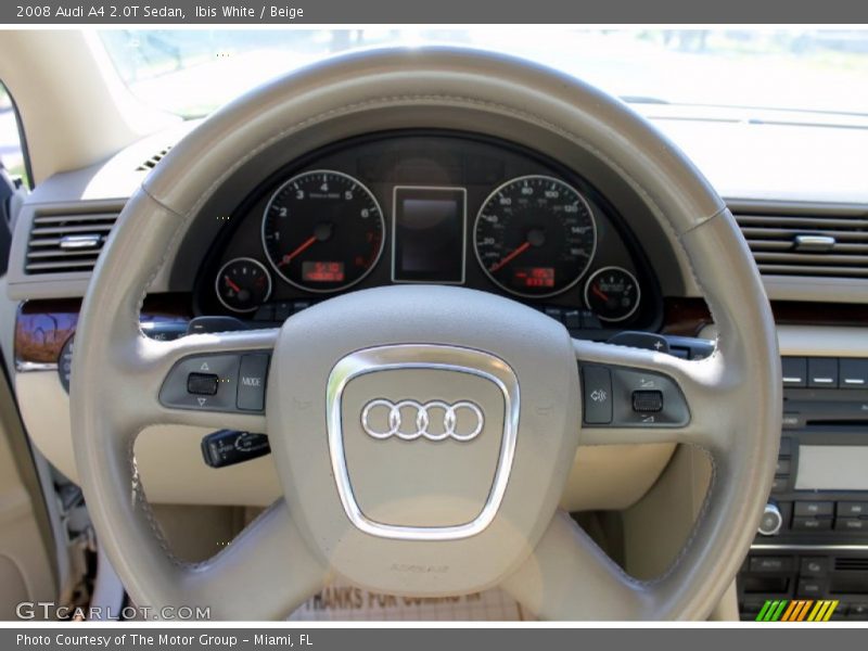 Ibis White / Beige 2008 Audi A4 2.0T Sedan