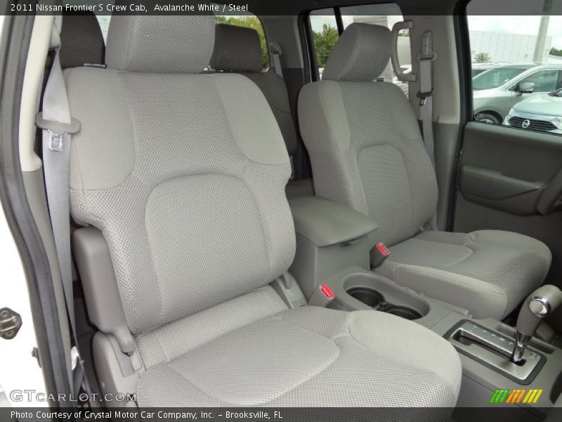 Avalanche White / Steel 2011 Nissan Frontier S Crew Cab