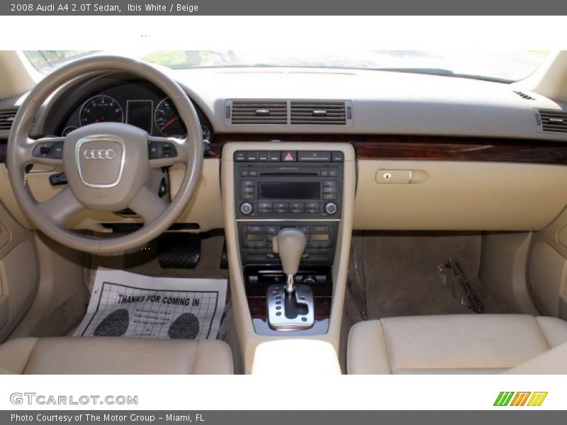 Ibis White / Beige 2008 Audi A4 2.0T Sedan