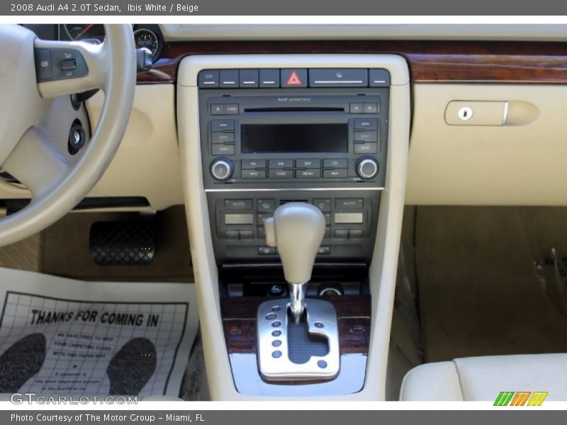 Ibis White / Beige 2008 Audi A4 2.0T Sedan
