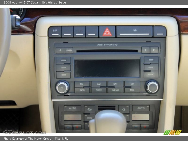 Ibis White / Beige 2008 Audi A4 2.0T Sedan
