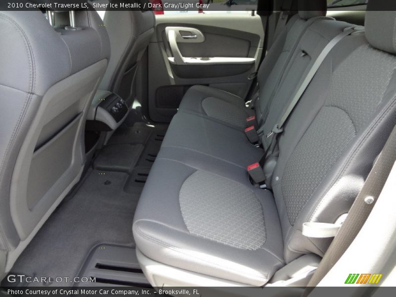 Silver Ice Metallic / Dark Gray/Light Gray 2010 Chevrolet Traverse LS