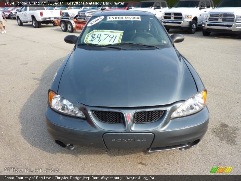 Greystone Metallic / Dark Pewter 2004 Pontiac Grand Am SE Sedan