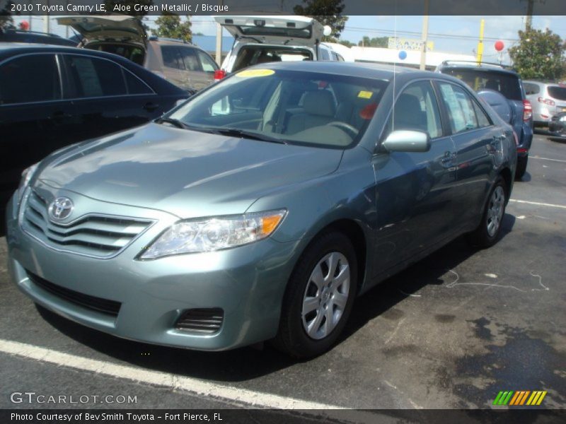 Aloe Green Metallic / Bisque 2010 Toyota Camry LE