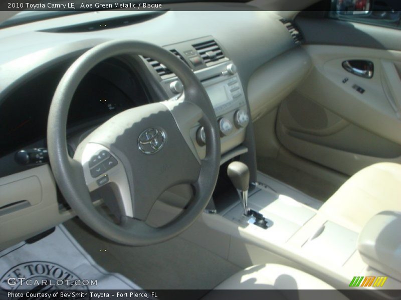 Aloe Green Metallic / Bisque 2010 Toyota Camry LE