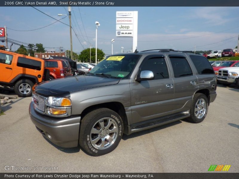 Steel Gray Metallic / Stone Gray 2006 GMC Yukon Denali AWD