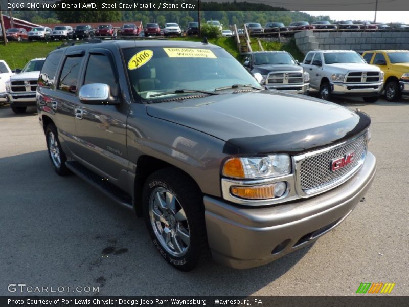 Steel Gray Metallic / Stone Gray 2006 GMC Yukon Denali AWD