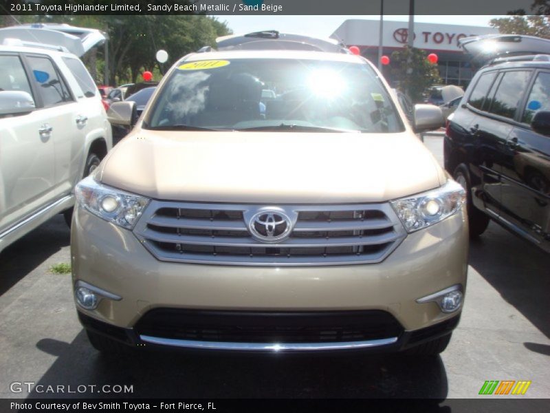 Sandy Beach Metallic / Sand Beige 2011 Toyota Highlander Limited
