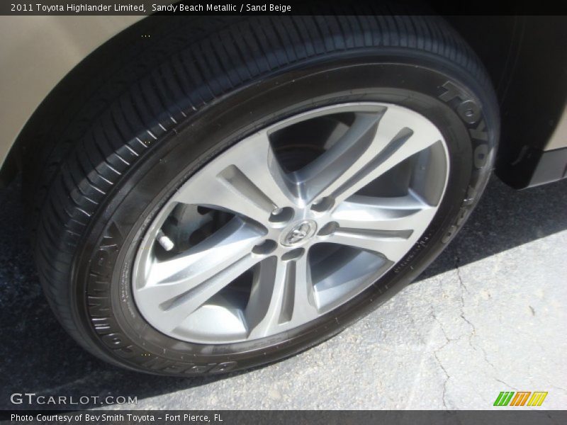 Sandy Beach Metallic / Sand Beige 2011 Toyota Highlander Limited