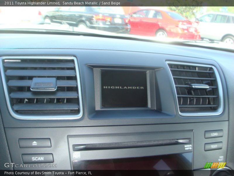 Sandy Beach Metallic / Sand Beige 2011 Toyota Highlander Limited
