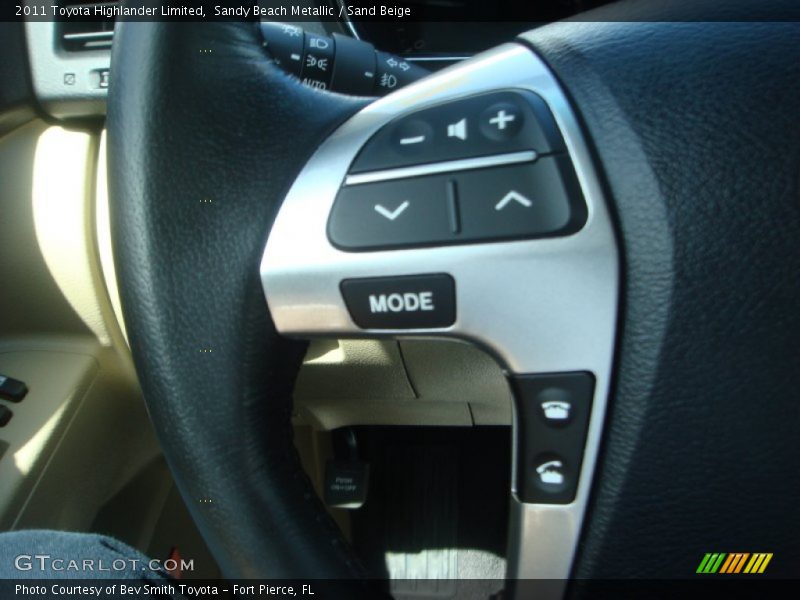 Sandy Beach Metallic / Sand Beige 2011 Toyota Highlander Limited