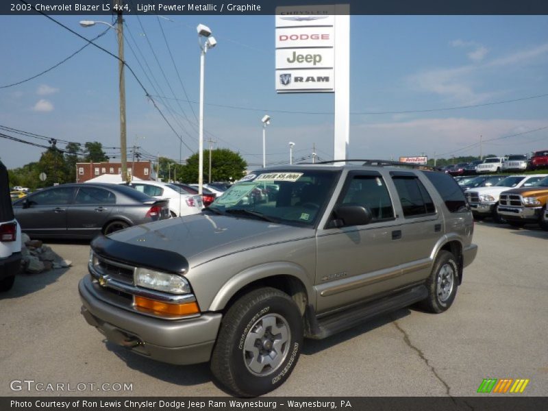Light Pewter Metallic / Graphite 2003 Chevrolet Blazer LS 4x4