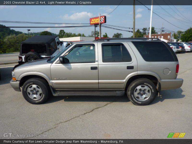 Light Pewter Metallic / Graphite 2003 Chevrolet Blazer LS 4x4