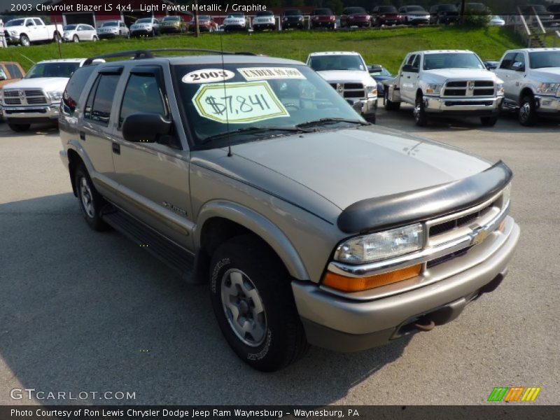 Light Pewter Metallic / Graphite 2003 Chevrolet Blazer LS 4x4