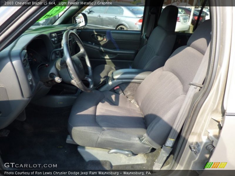 Light Pewter Metallic / Graphite 2003 Chevrolet Blazer LS 4x4
