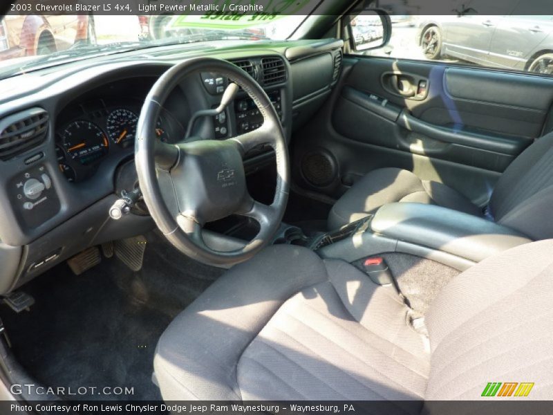 Light Pewter Metallic / Graphite 2003 Chevrolet Blazer LS 4x4