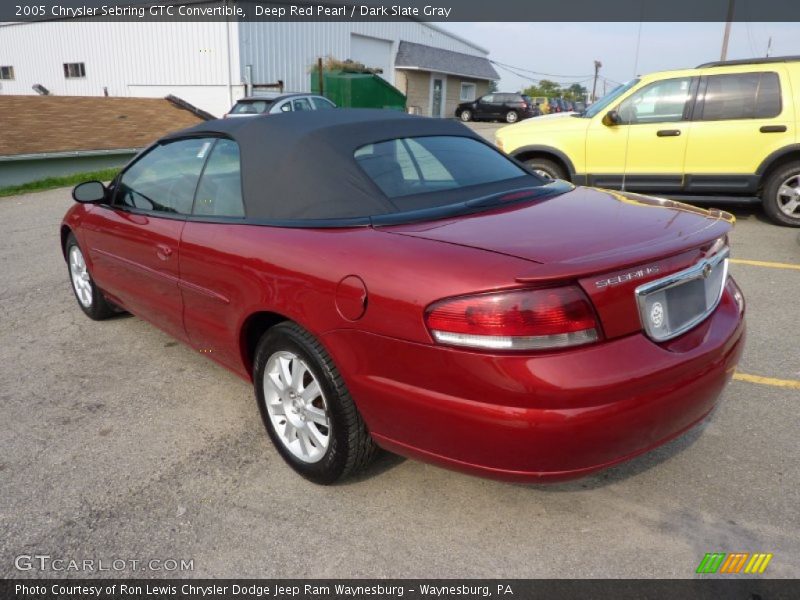 Deep Red Pearl / Dark Slate Gray 2005 Chrysler Sebring GTC Convertible