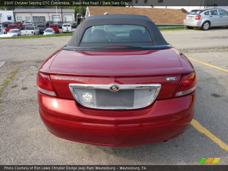 Deep Red Pearl / Dark Slate Gray 2005 Chrysler Sebring GTC Convertible
