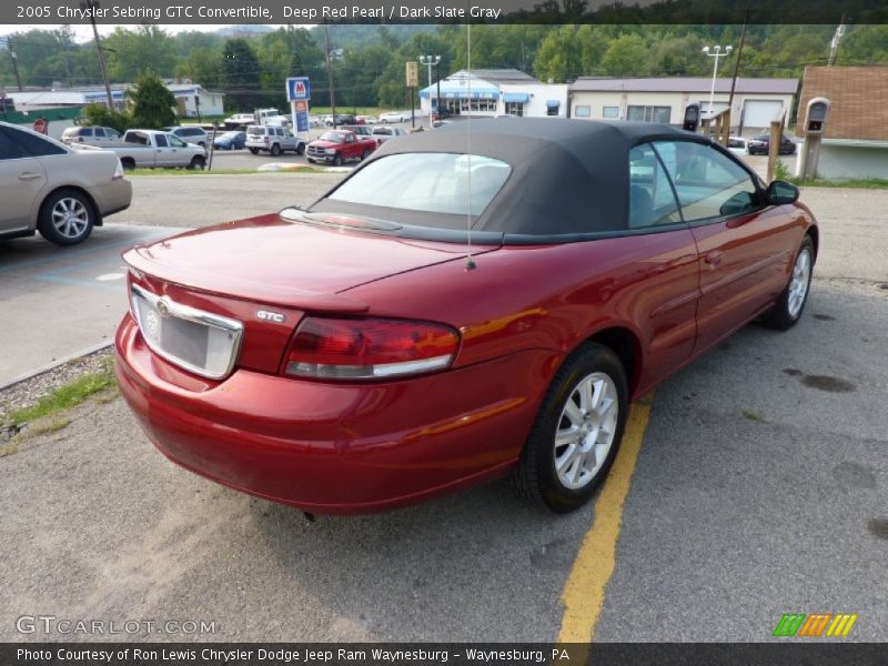 Deep Red Pearl / Dark Slate Gray 2005 Chrysler Sebring GTC Convertible