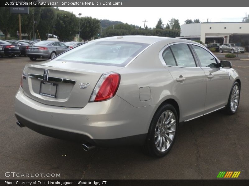 Smokestone Metallic / Light Camel 2009 Lincoln MKS AWD Sedan