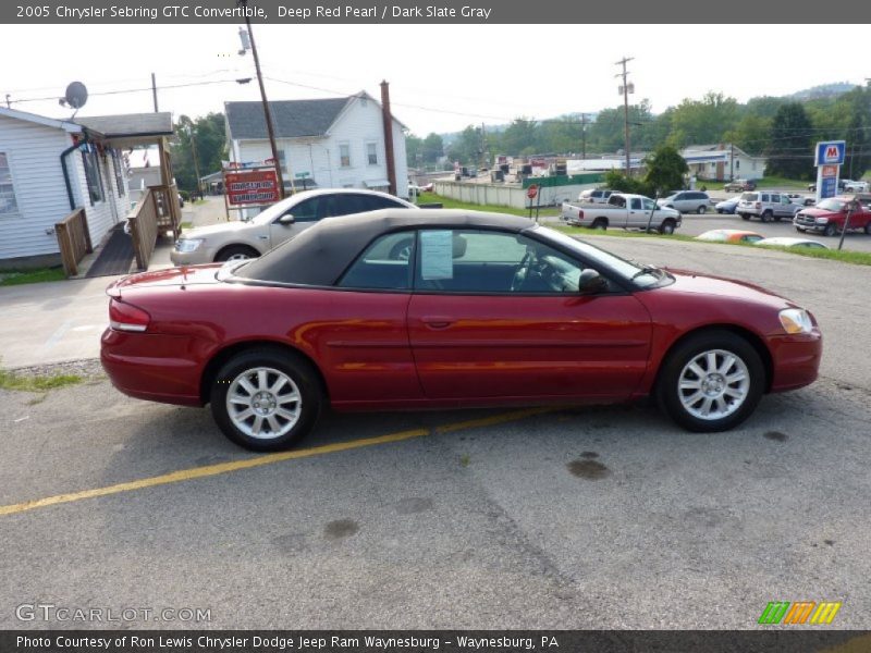 Deep Red Pearl / Dark Slate Gray 2005 Chrysler Sebring GTC Convertible