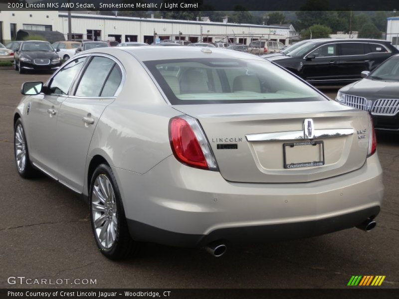 Smokestone Metallic / Light Camel 2009 Lincoln MKS AWD Sedan