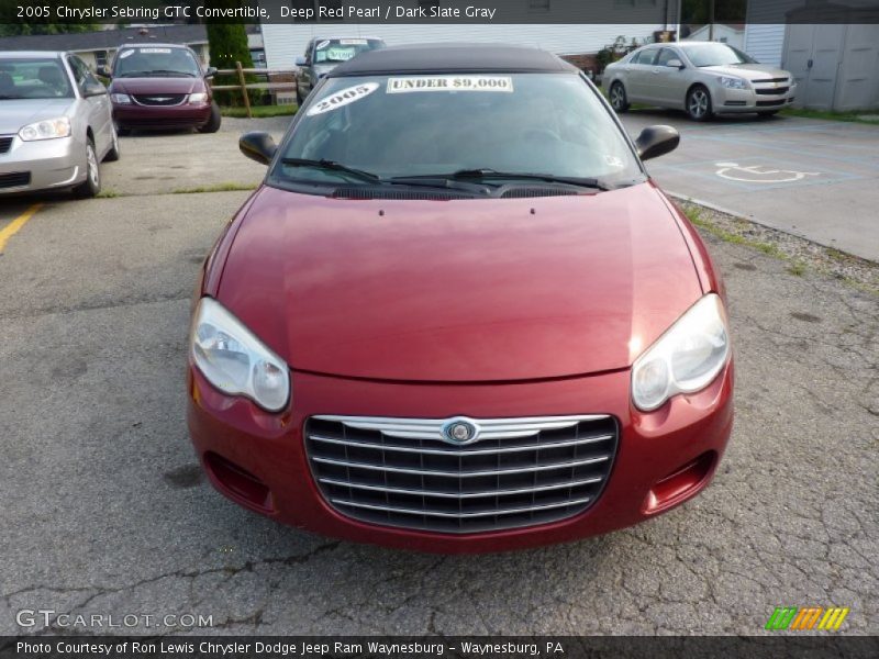 Deep Red Pearl / Dark Slate Gray 2005 Chrysler Sebring GTC Convertible