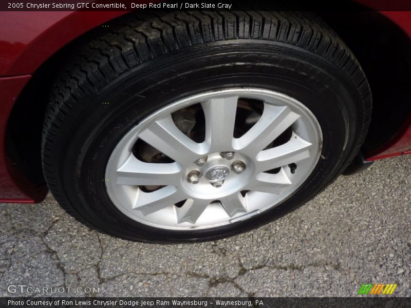 Deep Red Pearl / Dark Slate Gray 2005 Chrysler Sebring GTC Convertible