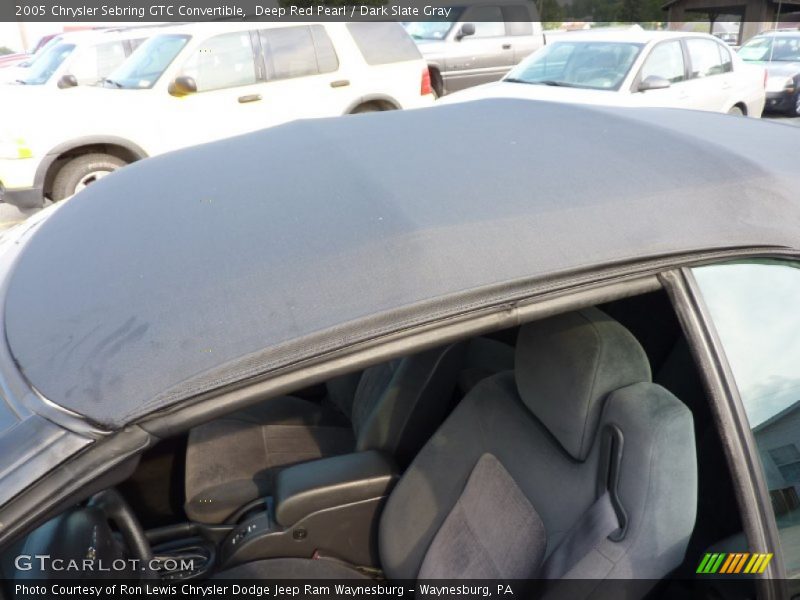 Deep Red Pearl / Dark Slate Gray 2005 Chrysler Sebring GTC Convertible