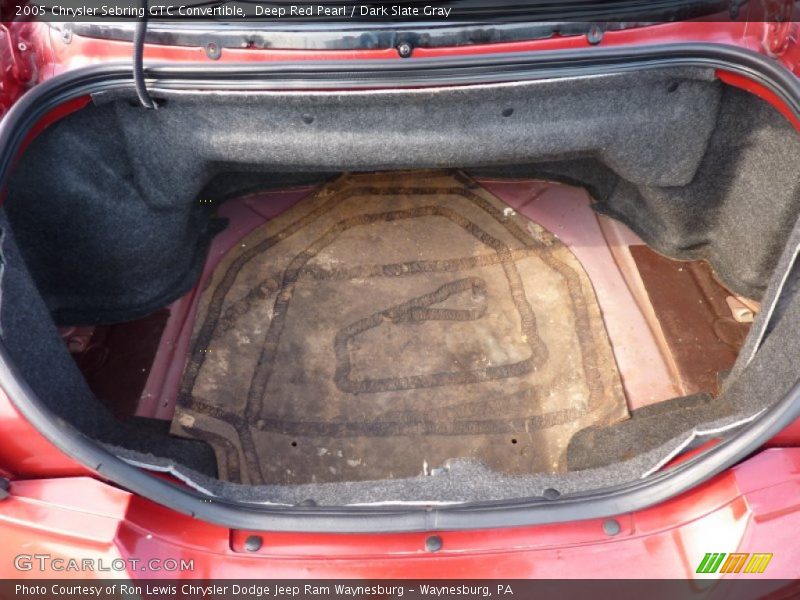 Deep Red Pearl / Dark Slate Gray 2005 Chrysler Sebring GTC Convertible