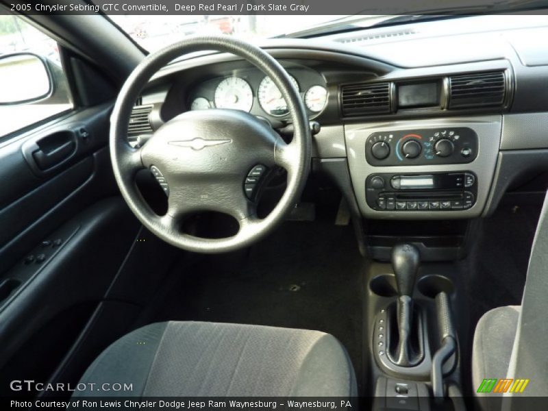 Deep Red Pearl / Dark Slate Gray 2005 Chrysler Sebring GTC Convertible