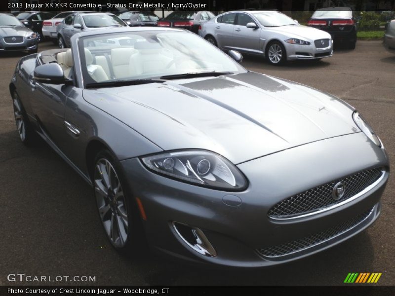 Stratus Grey Metallic / Ivory/Oyster 2013 Jaguar XK XKR Convertible