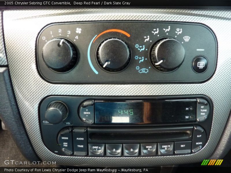 Deep Red Pearl / Dark Slate Gray 2005 Chrysler Sebring GTC Convertible