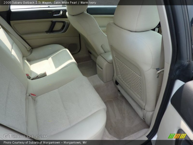 Satin White Pearl / Warm Ivory 2008 Subaru Outback 2.5i Wagon