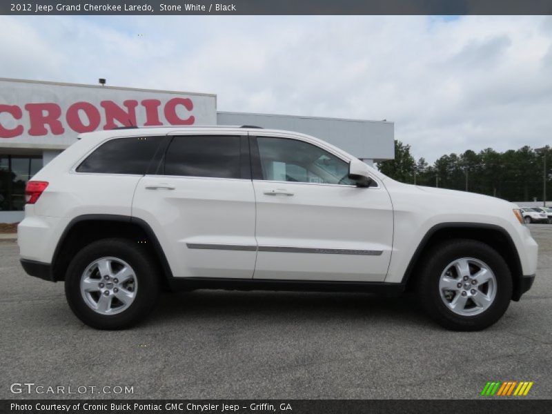 Stone White / Black 2012 Jeep Grand Cherokee Laredo