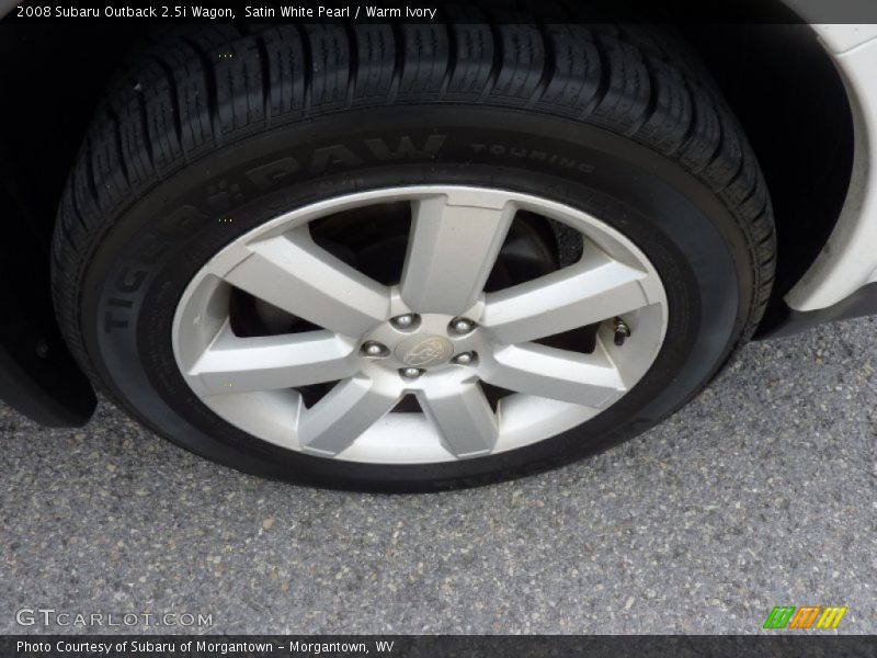 Satin White Pearl / Warm Ivory 2008 Subaru Outback 2.5i Wagon