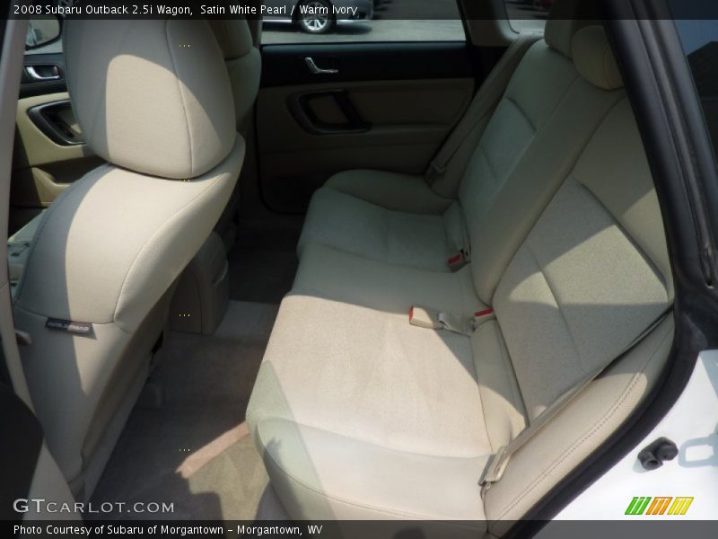 Satin White Pearl / Warm Ivory 2008 Subaru Outback 2.5i Wagon