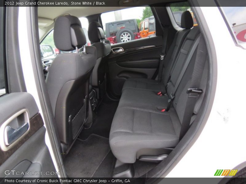 Stone White / Black 2012 Jeep Grand Cherokee Laredo