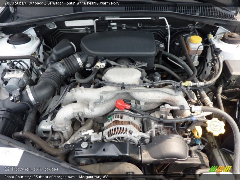 Satin White Pearl / Warm Ivory 2008 Subaru Outback 2.5i Wagon