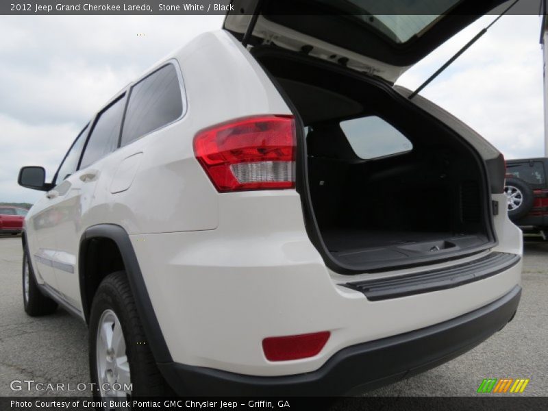 Stone White / Black 2012 Jeep Grand Cherokee Laredo