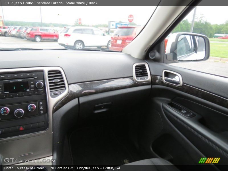 Stone White / Black 2012 Jeep Grand Cherokee Laredo