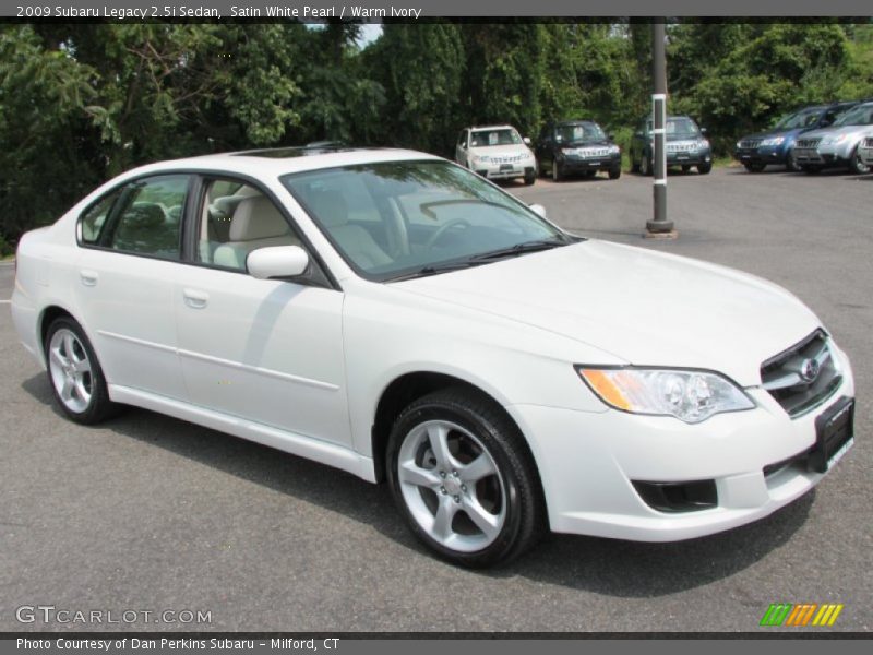 Satin White Pearl / Warm Ivory 2009 Subaru Legacy 2.5i Sedan