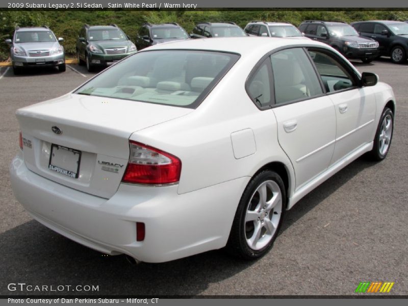 Satin White Pearl / Warm Ivory 2009 Subaru Legacy 2.5i Sedan